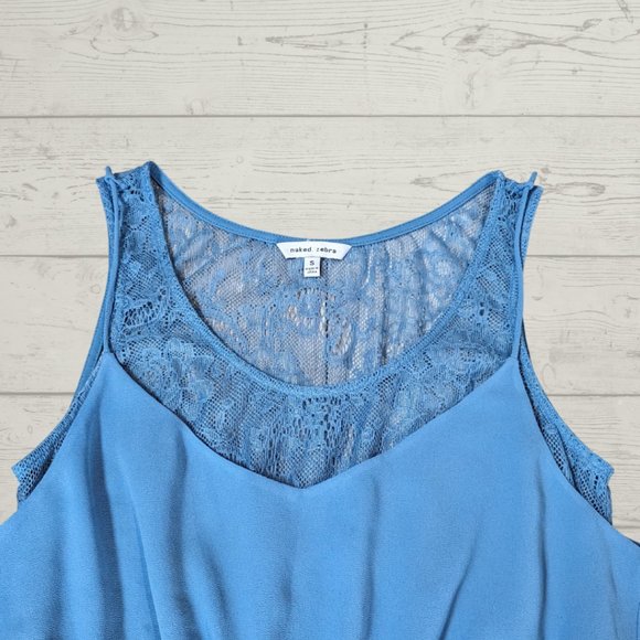 NAKED ZEBRA DRESS. Size S - Blue - Picture 2 of 4